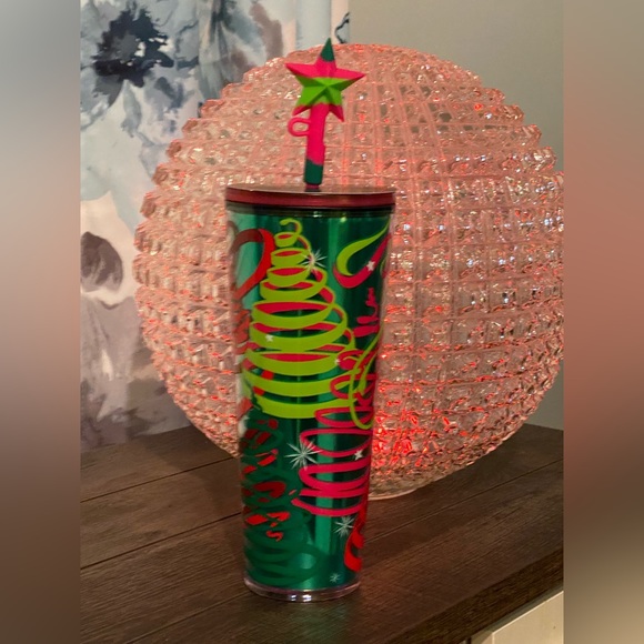 Starbucks Holiday 2023 Tumbler with Star Straw Topper New - Picture 13 of 13